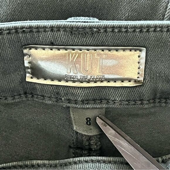 Kut from the Kloth Kendra Maxi Skirt Size 8 Gray Denim Long Neutral Classic - Picture 6 of 6